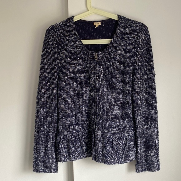J. Crew tweed peplum blazer - Picture 1 of 4